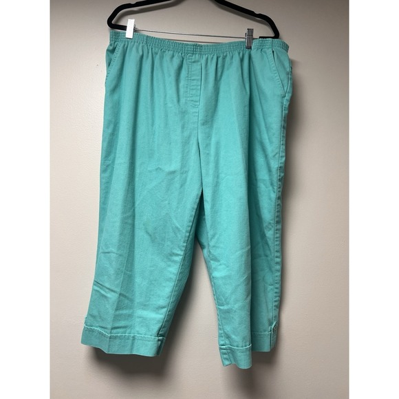 Southern Lady Teal Plus Size Capris Size‎ 22 - Picture 1 of 4